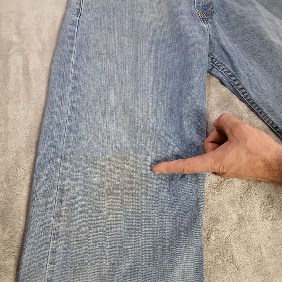 Vintage Levis Mens 36x28 (Tag 34x30) Blue 569 Loose Straight Denim Jeans Grunge - Picture 10 of 13